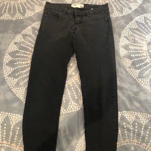 Distressed black Garage jeans